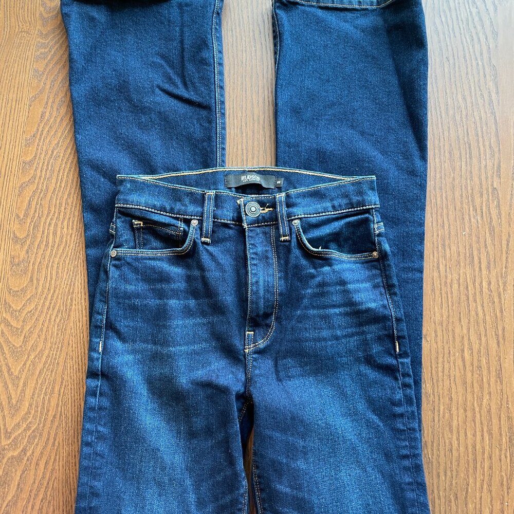 Hudson Jeans Barbara Bootcut TALL 33" Sz 25 Dark Wash
